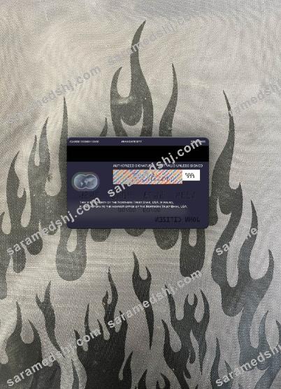 USA Northern Trust Bank mastercard back